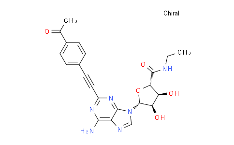 155036-57-0 | β-D-Ribofuranuronamide, 1-[2-[(4-acetylphenyl)ethynyl]-6-amino-9H-purin-9-yl]-1-deoxy-N-ethyl- (9CI)