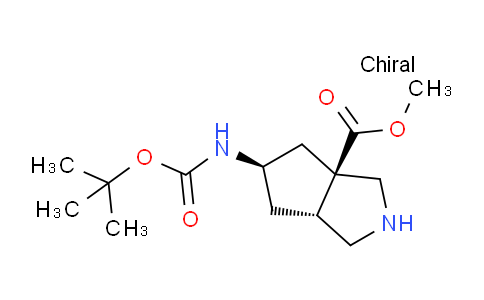 2137987-37-0 | methyl rel-(3aR,5R,6aR)-5-(tert-butoxycarbonylamino)-2,3,4,5,6,6a-hexahydro-1H-cyclopenta[c]pyrrole-3a-carboxylate