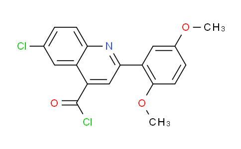 DY2B8664 | 1160263-32-0 | 6-Chloro-2-(2,5-dimethoxyphenyl)quinoline-4-carbonyl chloride