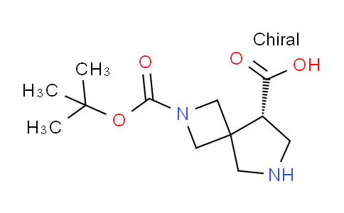 2813308-39-1 | (5S)-2-叔丁氧羰基-2,7-二氮杂螺[3.4]辛烷-5-羧酸
