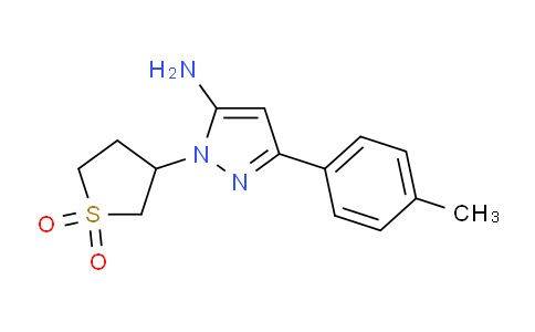 1152680-68-6 | 3-[5-amino-3-(4-methylphenyl)-1H-pyrazol-1-yl]-1lambda6-thiolane-1,1-dione