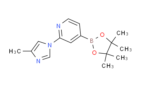 1351231-76-9 | 2-(4-methyl-1H-imidazol-1-yl)-4-(4,4,5,5-tetramethyl-1,3,2-dioxaborolan-2-yl)pyridine