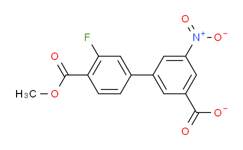 MC2C3573 | 1262009-44-8 | [1,1'-Biphenyl]-3,4'-dicarboxylic acid, 3'-fluoro-5-nitro-, 4'-methyl ester