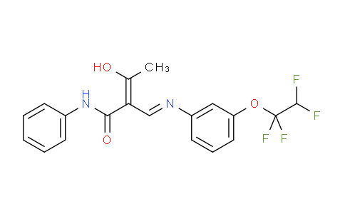 DY2C5432 | 1025564-06-0 | (Z)-3-Hydroxy-N-phenyl-2-[[3-(1,1,2,2-tetrafluoroethoxy)phenyl]iminomethyl]but-2-enamide