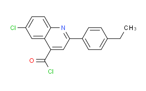 1160263-16-0 | 6-Chloro-2-(4-ethylphenyl)quinoline-4-carbonyl chloride