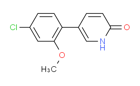 1111116-18-7 | 5-(4-chloro-2-methoxyphenyl)-1H-pyridin-2-one