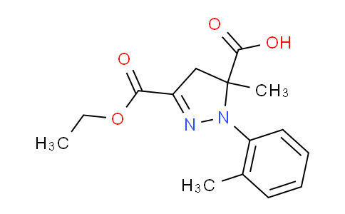 MC2C9237 | 1264045-32-0 | 3-(Ethoxycarbonyl)-5-methyl-1-(2-methylphenyl)-4,5-dihydro-1H-pyrazole-5-carboxylic acid