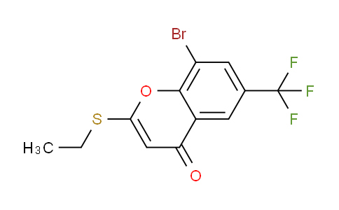2715285-50-8 | 8-bromo-2-ethylsulfanyl-6-(trifluoromethyl)chromen-4-one