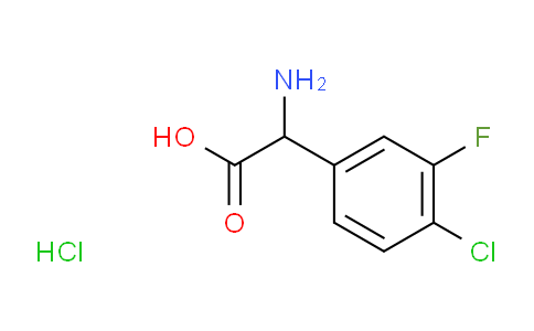 1135916-92-5 | 2-amino-2-(4-chloro-3-fluorophenyl)acetic acid hydrochloride
