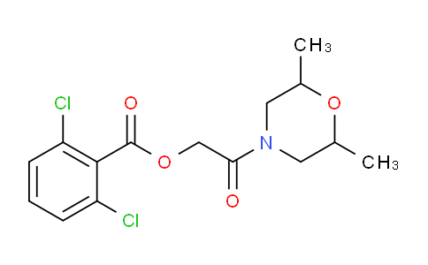 474892-43-8 | 2-(2,6-二甲基-4-吗啉基)-2-氧代乙基-2,6-二氯苯甲酸酯