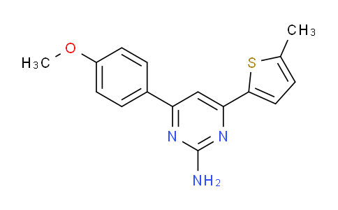 MC2D6767 | 1354924-22-3 | 4-(4-methoxyphenyl)-6-(5-methylthiophen-2-yl)pyrimidin-2-amine
