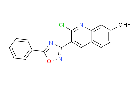 MC2D8749 | 1142201-73-7 | 2-Chloro-7-methyl-3-(5-phenyl-1,2,4-oxadiazol-3-yl)quinoline