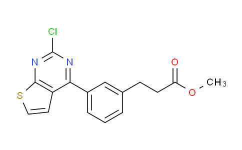 2659313-53-6 | methyl 3-[3-(2-chlorothieno[2,3-d]pyrimidin-4-yl)phenyl]propanoate