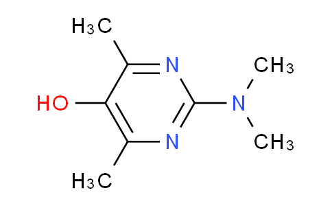 345642-90-2 | 2-(dimethylamino)-4,6-dimethylpyrimidin-5-ol