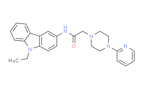 432506-24-6 | 1-哌嗪乙酰胺，N-(9-乙基-9H-咔唑-3-基)-4-(2-吡啶基)-