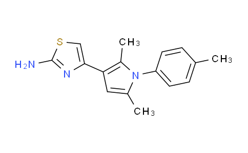 900641-67-0 | 2-Thiazolamine, 4-[2,5-dimethyl-1-(4-methylphenyl)-1H-pyrrol-3-yl]-
