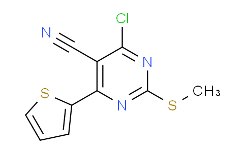 MC2F1087 | 439808-45-4 | 5-嘧啶腈，4-氯-2-(甲硫基)-6-(2-噻吩基)-
