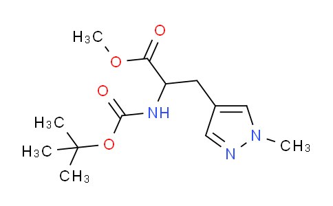 2139121-52-9 | 2-(叔丁氧羰基氨基)-3-(1-甲基吡唑-4-基)丙酸甲酯