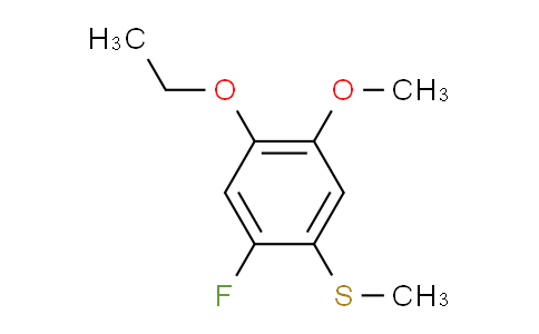 MC2F7471 | 2711575-55-0 | Benzene, 1-​ethoxy-​5-​fluoro-​2-​methoxy-​4-​(methylthio)​-
