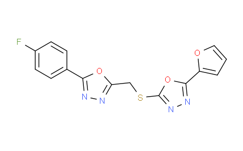 793729-44-9 | 1,3,4-恶二唑，2-(4-氟苯基)-5-[[[5-(2-呋喃基)-1,3,4-恶二唑-2-基]硫代]甲基]-
