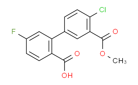 1261916-15-7 | 2-(4-chloro-3-methoxycarbonylphenyl)-4-fluorobenzoic Acid