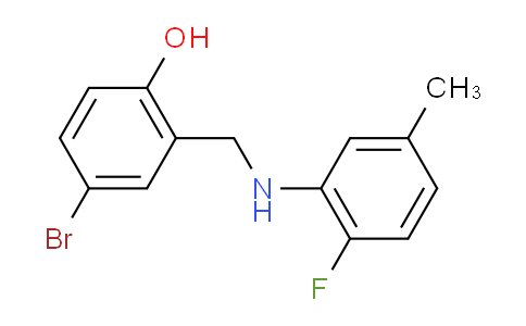1232795-07-1 | 4-bromo-2-{[(2-fluoro-5-methylphenyl)amino]methyl}phenol