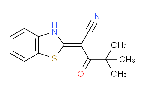 MC2G2734 | 158262-76-1 | ペンタンニトリル、2-(2(3H)-ベンゾチアゾリリデン)-4,4-ジメチル-3-オキソ-