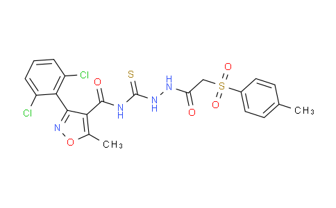 MC2G4756 | 1022403-91-3 | N-[({[3-(2,6-Dichlorophenyl)-5-methyl-1,2-oxazol-4-yl]formamido}methanethioyl)amino]-2-(4-methylbenzenesulfonyl)acetamide