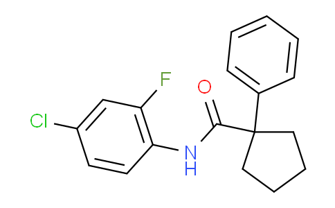 1023531-97-6 | N-(4-クロロ-2-フルオロフェニル)-1-フェニルシクロペンタン-1-カルボキサミド