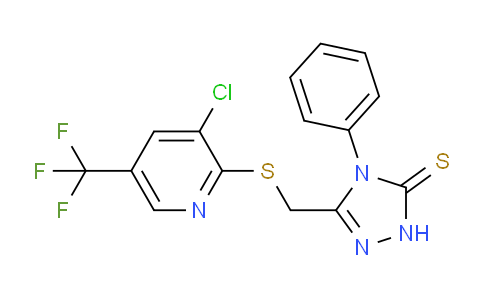 1023875-59-3 | 3-[[3-Chloro-5-(trifluoromethyl)pyridin-2-yl]sulfanylmethyl]-4-phenyl-1H-1,2,4-triazole-5-thione