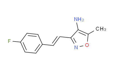 926263-59-4 | 4-Isoxazolamine, 3-[2-(4-fluorophenyl)ethenyl]-5-methyl-