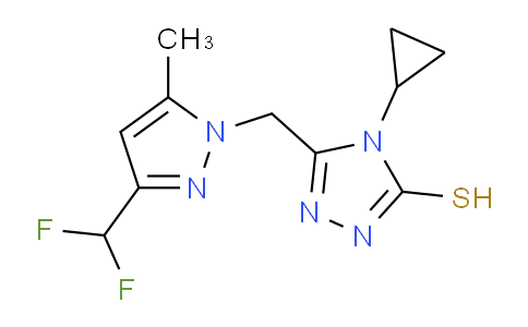 MC2H3838 | 1001500-60-2 | 4-cyclopropyl-5-{3-(difluoromethyl)-5-methyl-1H-pyrazol-1-ylmethyl}-4H-1,2,4-triazole-3-thiol