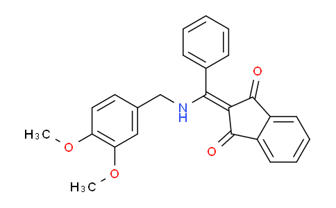 MC2H4505 | 1024577-88-5 | 2-((((3,4-Dimethoxyphenyl)methyl)amino)phenylmethylene)indane-1,3-dione