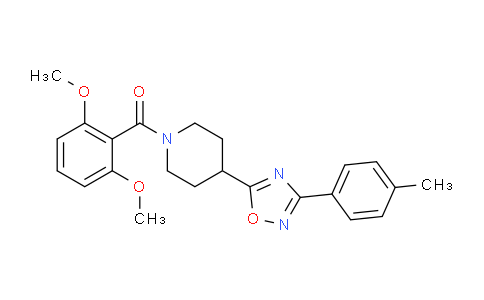 MC2H4631 | 858557-69-4 | (2,6-ジメトキシフェニル){4-[3-(4-メチルフェニル)-1,2,4-オキサジアゾール-5-イル]ピペリジノ}メタノン