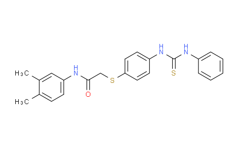 763128-88-7 | N-(3,4-Dimethylphenyl)-2-((4-(3-phenylthioureido)phenyl)thio)acetamide