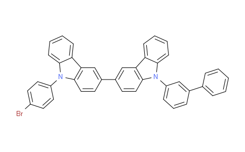 2447529-64-6 | 9-([1,1'-联苯]-3-基)-9'-(4-溴苯基)-9H,9'H-3,3'-联咔唑