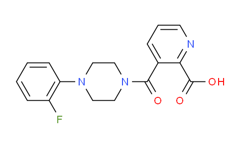 499197-51-2 | 3-[4-(2-氟苯基)哌嗪-1-羰基]吡啶-2-羧酸