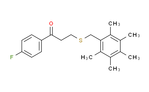 MC2M3682 | 882749-16-8 | 1-(4-FLUOROPHENYL)-3-[(2,3,4,5,6-PENTAMETHYLBENZYL)SULFANYL]-1-PROPANONE