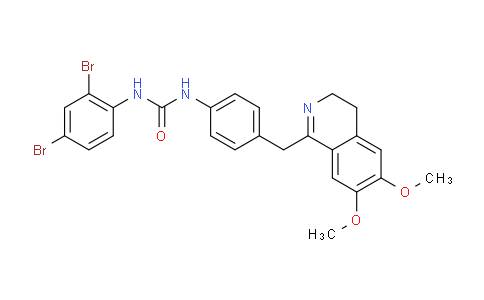 DY2M5378 | 1024379-15-4 | 1-(2,4-ジブロモフェニル)-3-[4-[(6,7-ジメトキシ-3,4-ジヒドロイソキノリン-1-イル)メチル]フェニル]尿素