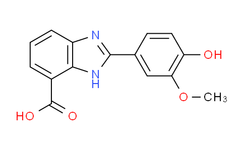 313278-98-7 | 1H-苯并咪唑-7-羧酸，2-(4-羟基-3-甲氧基苯基)-