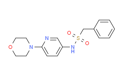 CAS No. 439095-82-6, N-[6-(モルホリン-4-イル)ピリジン-3-イル]-1-フェニルメタンスルホンアミド