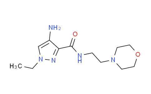 1462976-10-8 | 4-amino-1-ethyl-N-(2-morpholin-4-ylethyl)-1H-pyrazole-3-carboxamide