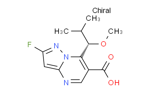 2097854-07-2 | 2-Fluoro-7-[(1S)-1-methoxy-2-methylpropyl]pyrazolo[1,5-a]pyrimidine-6-carboxylic acid