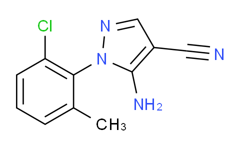 1159678-59-7 | 5-Amino-1-(2-chloro-6-methylphenyl)-1H-pyrazole-4-carbonitrile