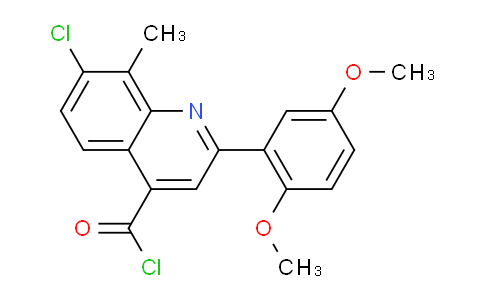 1160256-57-4 | 7-Chloro-2-(2,5-dimethoxyphenyl)-8-methylquinoline-4-carbonyl chloride