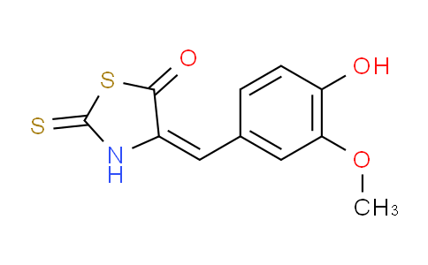 1159976-60-9 | 4-((4-Hydroxy-3-methoxyphenyl)methylene)-2-thioxo-1,3-thiazolidin-5-one