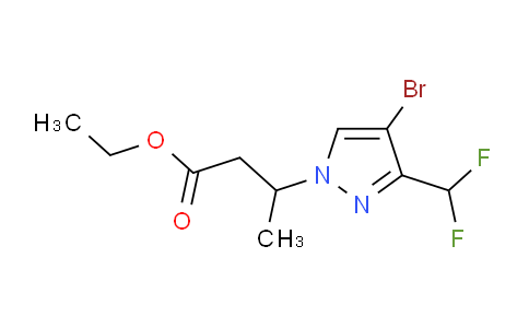 MC2M9054 | 2101195-44-0 | Ethyl 3-[4-bromo-3-(difluoromethyl)-1H-pyrazol-1-yl]butanoate