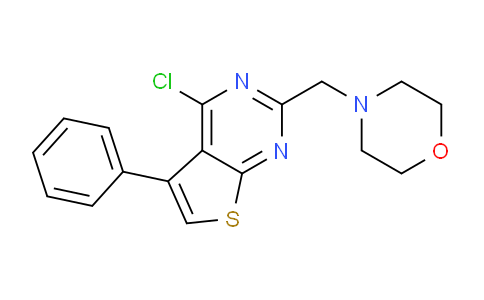 554436-99-6 | 4-({4-chloro-5-phenylthieno2,3-dpyrimidin-2-yl}methyl)morpholine