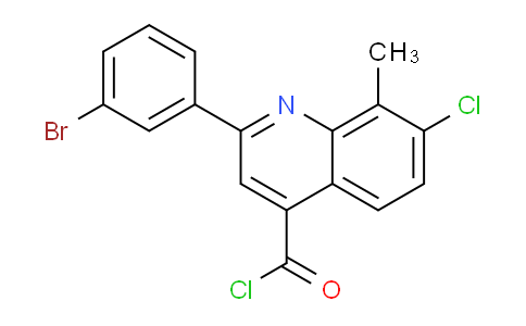 MC2M9497 | 1160263-64-8 | 2-(3-Bromophenyl)-7-chloro-8-methylquinoline-4-carbonyl chloride