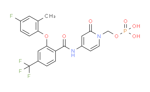 1793080-72-4 | (4-(2-(4-Fluoro-2-methylphenoxy)-4-(trifluoromethyl)benzamido)-2-oxopyridin-1(2H)-yl)methyl dihydrogen phosphate